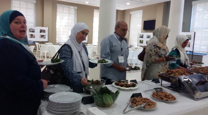 Lunch break during Da'am workshop - Food prepared by the Food Heritage Foundation