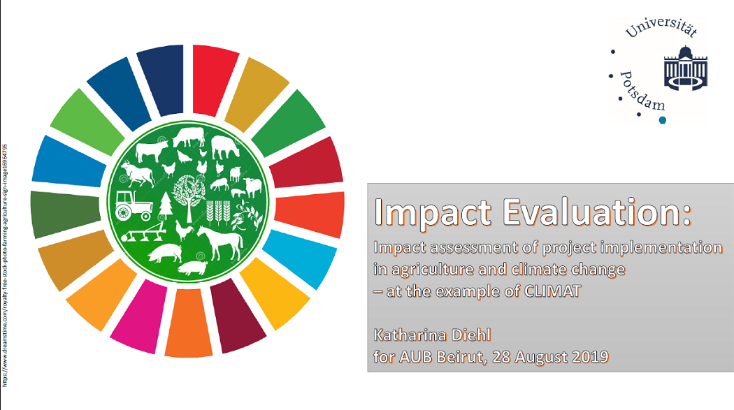 Impact Assessment of Project Implementation in Agriculture and Climate Change - at the example of CLIMAT